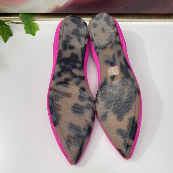 Rothy's The Point Slip-On Pointed-Toe Flats in Dragon Fruit Size 9 - Picture 14 of 16